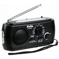 Kaito KA332W Portable Hand Crank Solar AM FM NOAA Weather Radio with 3-LED Flashlight - Black