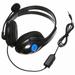 Wired Gaming Bass Over-Ear Headset Headphones with Microphone for PS4 PlayStationï¼ˆBlue and Blackï¼‰