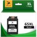 65 XL 65XL Ink Replacement for HP 65XL Black Ink Cartridge to Use with HP Deskjet 2622 2624 2652 2655 3720 3721 3722 3723 3732 3758 Envy 5052 5055 5058 (1 Pack)