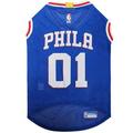 Pets First NBA Philadelphia 76ers Mesh Basketball Jersey for DOGS & CATS - Licensed Comfy Mesh 21 Basketball Teams / 5 sizes