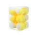 12Pcs 1.8 Inch Cat Toy Balls Soft Kitten Pompom Toys Indoor Cats Interactive Playing Quiet Ball Cats Favorite Toy Cat Pom Pom Balls for Craft DIY Creative Crafts Decorations (Yellow)