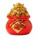 2x Resin Piggy Bank Feng Shui Shaped Money Decor Money Bank Saving Box Chinese Lucky Decorations for Wealth And Luck