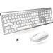 Wireless Keyboard and Mouse Combo X9 Performance Ultra Slim Wireless Mouse and Keyboard Combo - Quiet Full Size 2.4G Wireless Keyboard Mouse Combo for Laptop and Desktop