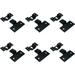 Universal Metallic Wall Mount Iron Hook Hanger Plate Connector for Surround Sound Box Audio Speaker- Black (Set