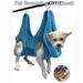 YouLoveIt Dog/Cat Hammock Helper Drying Towel Pet Grooming Hammock Thicken Restraint Bag Harness 2 in 1 Towel Drying Towel Pet Bath Towel Dog Cat Grooming Hammock