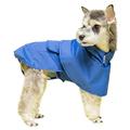 JunDanmall Durable Dog Raincoat Full Protection Fabric Waterproof Cloak Dog Rain Jacket for Outdoor