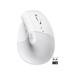 Logitech Lift Vertical Ergonomic Mouse Wireless Bluetooth or Logi Bolt USB receiver Quiet clicks 4 buttons compatible with Windows/macOS/iPadOS Laptop PC - Off White