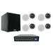 Rockville Multi Room Matrix Audio System w/ (8) 6.5 Ceiling Speakers+Subwoofer