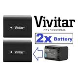 2-Pcs Super-Hi NP-FV70 Battery & Charger For Sony HDR-CX560 HDR-CX580 HDR-CX700