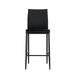 Set of 2 Dining Counter Height Chair Barstool Black