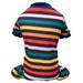 Puppy Dog Pajamas Soft Pet Onesies Striped Pet Clothes Puppy Bodysuits for Pet Dog Cat