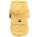 yuehao pet supplies dog clothes autumn and winter clothes new small dog pet clothes winter yellow