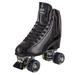 Cal 7 Sparkly Roller Skates for Indoor & Outdoor Skating Faux Leather Quad Skate with Ankle Support & 83A PU Wheels for Kids & Adults (Black Men s 8/ Women s 9)