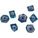 7 Pc Death Peeping Eyes Liquid Core Handmade Dice Set D-N-D Rotating Death Peeper Eye Dice Set Polyhedral Liquid Core Eye Dice For Tabletop Roleplaying Game (1 Set)