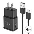 Charger for Samsung Galaxy S20 Ultra Adaptive Fast Wall Android Cell Phone Tablet Charger Station Adapter with USB Type C Cable Compatible Samsung Galaxy S21 S20 S10 S8 Plus/Note 8 9