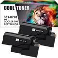 Cool Toner Compatible Toner for Dell 331-0778 for Dell 1250C 1350CNW 1355CN 1355CNW C1760NW C1765NF C1765NFW Replacement Printers Toner Ink Black 2-Pack