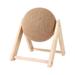 OAVQHLG3B Cat Scratcher Toy Natural Wood Cat Scratching Stuff Cat Scratcher Toy for Cats and Cats Interactive Solid Wood Scratcher Pet Toy for Small Medium Pet Cat