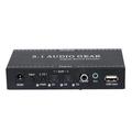 Tomshoo NK-A6L 5.1 Audio Gear Digital Sound Decoder Audio Converter 3.5mm Audio Output Replacement for Dolby Digital AC-3 DTS Plug