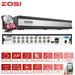 ZOSI H.265+ 16CH 1080P 4in1 HDMI TVI DVR Recorder with 4TB Hard Drive for CCTV Security Camera System