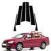 POSSBAY Car Black Window Door Pillar Posts Cover For VW Jetta MK5 Sedan 2006-2010