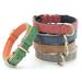 SPRING PARK Faux Leather Dog Adjustable Collar Buckle Collar Soft Neck Strap Cat Puppy Small Pet