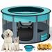 Pet Playpen -44 /110CM Diameter-Ideal Pens for Puppies Kittens Cat Rabbit-Portable & Foldable Dog Pens Pet Kennel for Indoor Outdoor RV Travel Office Potty Training Nursing Room