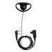 2 Pin D-Shape Earpiece Headset MIC PTT for Baofeng Kenwood Puxing TYT Radio