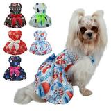 Holiday Theme Dog Outfit Romantic Dogs Dresses Lightweight Velvet Pet Clothes Dog Costume Puppy Dress Doggie Party Girl One Piece with Bowknot Cat Apparel