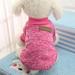 Pet Dog Sweater Chihuahua Clothes Classic Sweater Fleece Sweater Clothes Warm Sweater Winterï¼ˆRose Red-Lï¼‰
