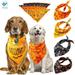 Deago 1PCS Dog Bandana Halloween Pet Bandana Pet Neckerchief Scarf Pumpkin Triangle Bibs Scarf Accessories for Cats and Dogs