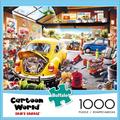 Buffalo Games 1000-Piece Cartoon World Sam s Garage Interlocking Jigsaw Puzzle