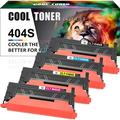 Cool Toner Compatible Toner Replacement for Samsung CLT-K404S CLT-C404S CLT-M404S CLT-Y404S CLT 404S for C480FW C430W SL-C430W SL-C480FW SL-C480FN Printer Inkï¼ˆBlack Cyan Magenta Yellow 4-Pack)