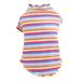 Striped Dog Shirt for Puppy Pet Lightweight Pet Dog Cat Tops Adorable Puppy Pet Apparel Clothes Multicolor Medium
