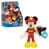 Disney Junior Fire Rescue Mickey Mouse Articulated 6-inch Figure and Accessories Officially Licensed Kids Toys for Ages 3 Up Gifts and Presents