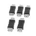 Unique Bargains Type A USB 2.0 Female to Female F/F Dual Ports Adapter 5 Pcs