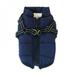 Pet Dog Jacket with Harness Windproof Winter Pet Dog Padded Coat Clothes for Chihuahua French Bulldog Pet Puppy Yorkie Outfits