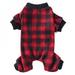 CawBing Pet Plaid Pajamas Soft Comfortable Lovely Pajamas For Small Medium Dogs Puppy Autumn & Winter Costume