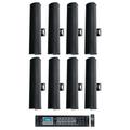 Rockville RCS650-6 70v Commercial Bluetooth Amplifier + (8) Line Array Speakers