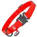 Ultra-modern Waterproof Dog Collar | Adjustable Dog Collar for Large Small and Medium Dogs | Quick Release Buckle with Durable Metal Clasp and QR Dog Tag - Boy & Girl Dog Collars - Red