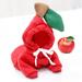 Clearance Sale Apple Pet Costume Christmas Dog Hoodie Halloween Fruit Cosplay Coat Warmer Party Cosplay DressUp Pet Accessories