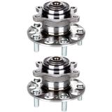 SCITOO Wheel Bearing Hub Fit 2006-2011 for Honda Civic 2006-2010 for Acura CSX 5 Lugs 512256 New Rear Hub Assembly Set NO/ABS 2 Pack