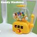 POINTERTECK 1pcs Mini Gashapon Machine Children Toys Capsules Party Bag Fillers Toy Egg Coin-Operated Children Birthday Party Bag Fillers Toy Yellow