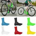 harmtty Waterproof Warm Silicone Cycling Lock Shoes Covers Bicycle Overshoes Protector White