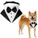 Prettyui Durable British Style Pet Dog Bandanas Collars Bow for Medium Small Dogs Pet Dog Accessorie