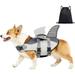 Casewin Dog Life Jacket Ripstop Dog Life Vest Adjustable Dog Life Preserver with High Buoyancy Shark Dog Life Jacket with Rescue Handle Puppy Life Jacket for Small Medium Large Dogs Swimming Boating