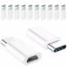 10x FREEDOMTECH Type C Adapter Micro USB to USB C Adapter Data Sync and Charging Universal for Mac ChromeBook Pixel Nexus 5X Nexus 6P Nokia N1 Samsung Galaxy S9/S8 Note 8/9 All Type C Devices