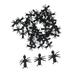 50pcs Fake Ants Props Halloween Plastic Toys Tricky Toy Insect Prank Joking Funny Horror Decor for Party (Black)