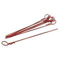 Integy RC Toy Model Hop-ups C26260RED Anodized Color Bent-Up Body Clips (8) for 1/10 RC Cars & Trucks (LxW=122x13mm)