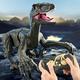 R/C Dinosaur Toys Walking Robot Dinosaurs Toy with LED Light and Roaring Sound 2.4Ghz Remote Control Electronic Simulation Velociraptor Toys for 3+ Years Old Kids