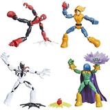 Spider-Man Marvel Bend and Flex Action Figure Toy 4-Pack and Anti-Venom Vs. Marvel s Mysterio and Hobgoblin for Ages 4 and Up